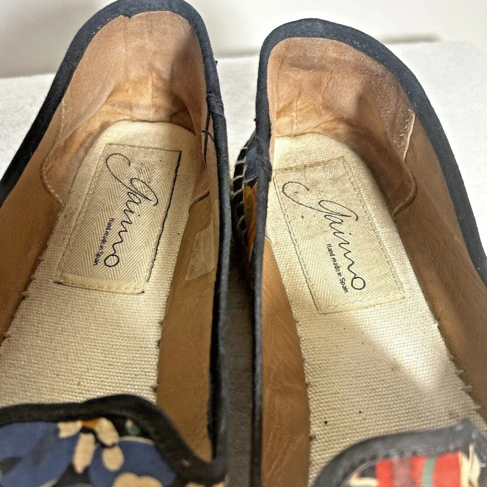 Gaimo Womens Espadrilles Shoes Vibrant Blue Multicolored Floral Size EU 40/ 9.5